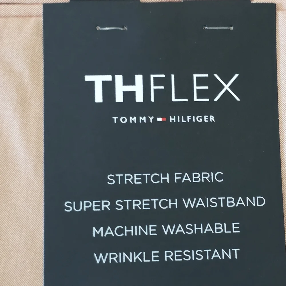 Tommy Hilfiger Mens ThFlex Dress Pants 34x34 Stretch Coral New $95 MRSP